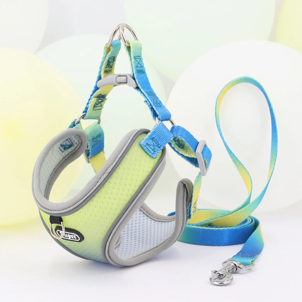 Imbracatura regolabile Step‑in riflettente per cani e gatti – vestizione…