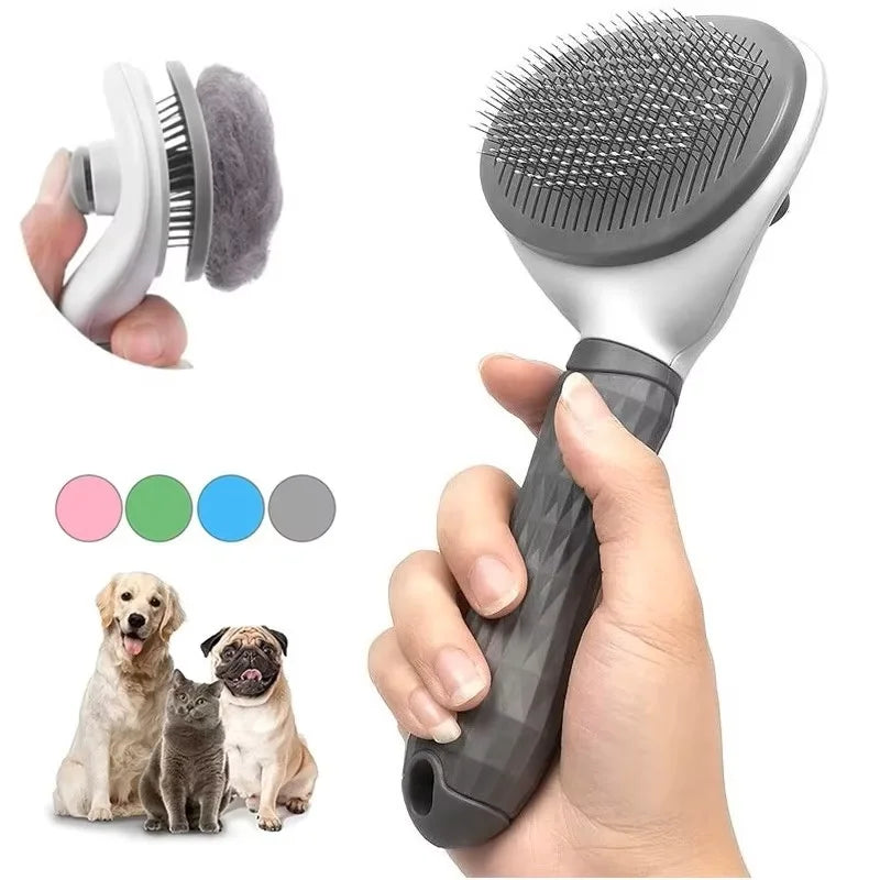Spazzola auto-pulente 2 in 1 per cani e gatti – Pettine dematting e massaggio