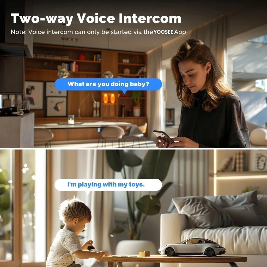 Telecamera Wi‑Fi 8MP PTZ Dual Lens con Audio Bidirezionale e Visione Notturna