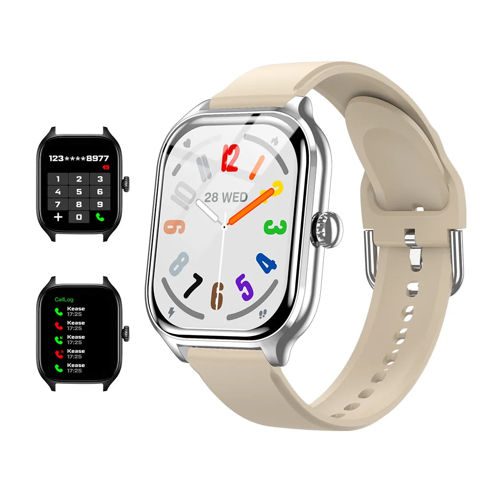 Smartwatch con display 2.01" e risposta chiamate – fitness e salute