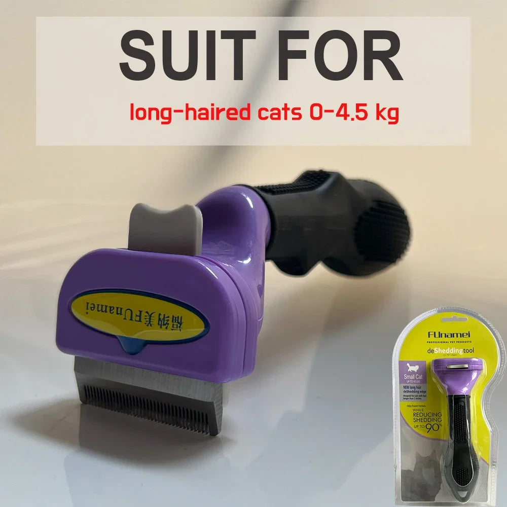 Spazzola anti-pelo per cani e gatti – Rimuove il sottopelo, ergonomica
