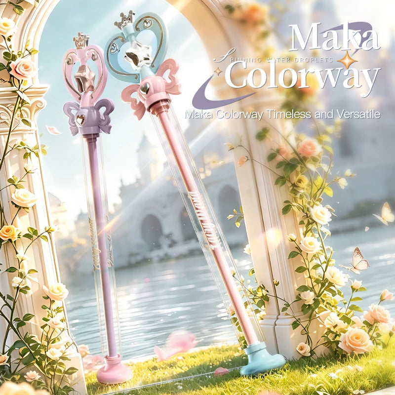 Summer Magic Fairy Wand Water Gun Shiny Glowing Outdoor Water Play Toy Children's Birthday Gift Pull-Out Water Cannon Battle