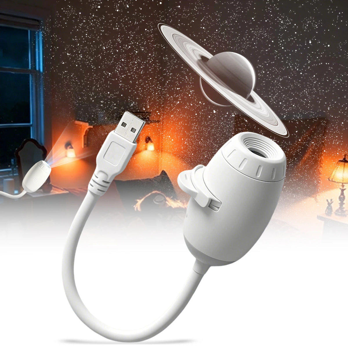 Proiettore Stellare Mini Galaxy 2 in 1 – Luce Notturna per Camera, Auto e…
