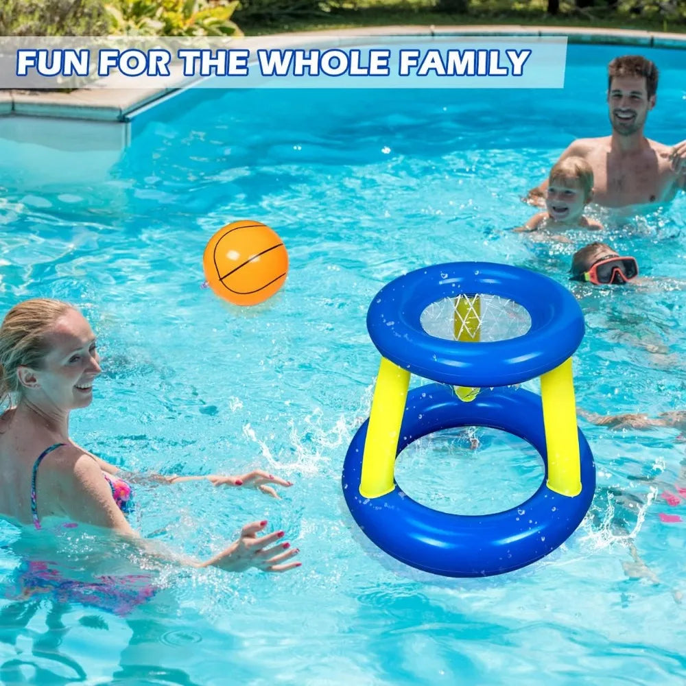 Explosions Inflatable Basketball Stand Interactive Shooting Toys Outdoor Inflatable Swimming Pool Toys Outdoor Water Toys