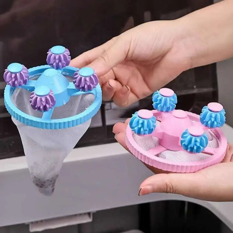 Washing Machine Filter Bag Reusable Net Laundry Ball Floating Lint Hair Catcher Pet Hair Remove Dirt Collection Dedusting Roller