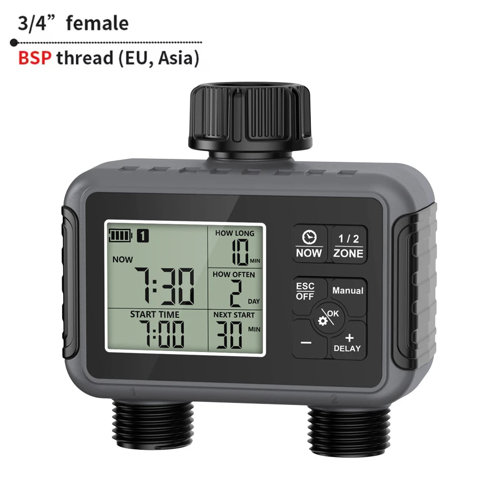 Timer programmabile per irrigazione giardino 1-3 zone con ritardo pioggia