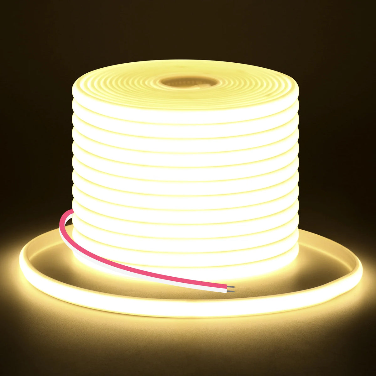 12V 24V COB LED Strip 320LEDs Flexible Neon Tape Light IP67 Waterproof LED Ribbon Rope Density Linear Light with Adhesive Tape