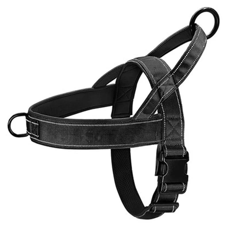 Imbracatura anti-tiro per cani in nylon 1000D regolabile, con manico e…