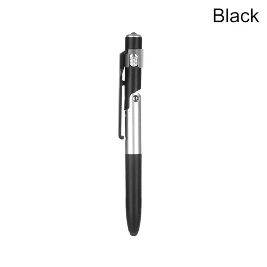 Penna a sfera 4 in 1 con luce LED, supporto pieghevole per smartphone e…