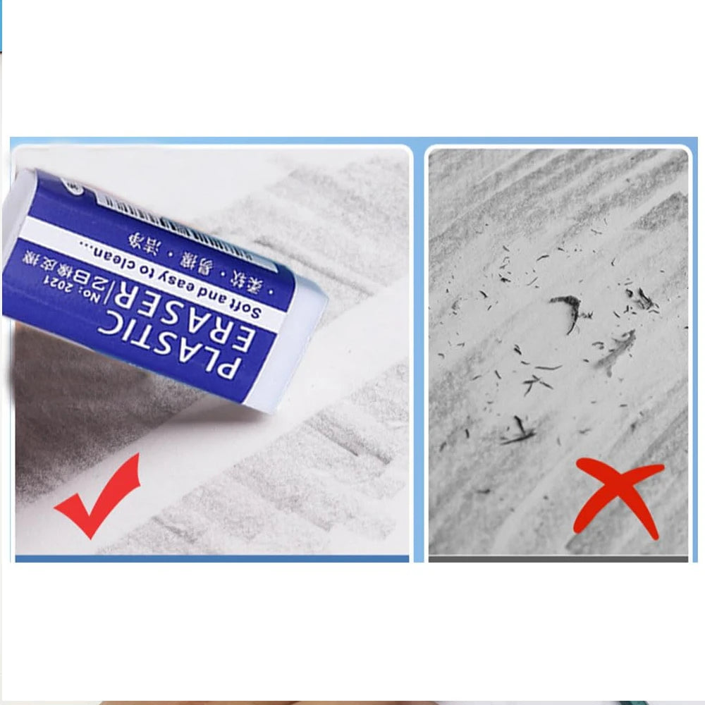 Gomma da cancellare 2B morbida 5x2x1 cm – confezione da 1 a 90 pezzi