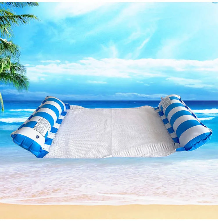Hamac gonflable pliable – matelas flottant pour piscine et plage