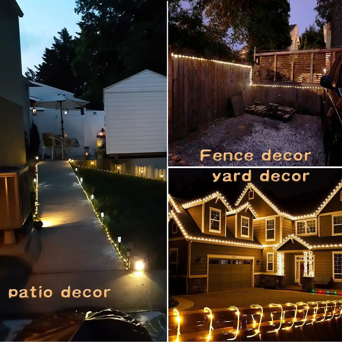 Filo LED Solare da Giardino 32 m – Luce Natalizia e Decorazioni per Eventi