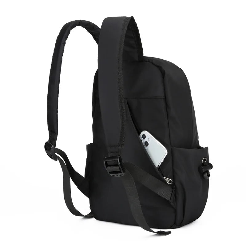 Mini sac à dos pour homme mode petit sac à bandoulière noir sac d'école pour homme 2023 toile créateur imperméable sport voyage sacs à dos masculins