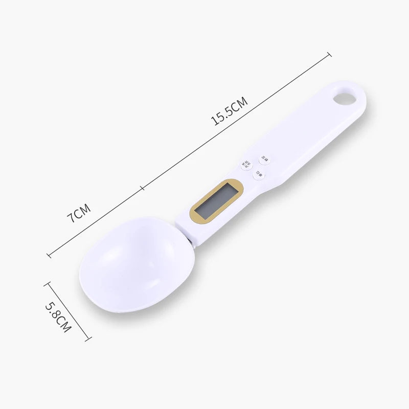 Bilancia Cucina Digitale Mini a Cucchiaio 0,1‑500 g con Display LCD