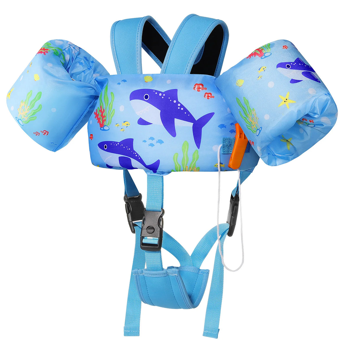Gilet de sauvetage pour enfants avec sangle réglable et sifflet de…