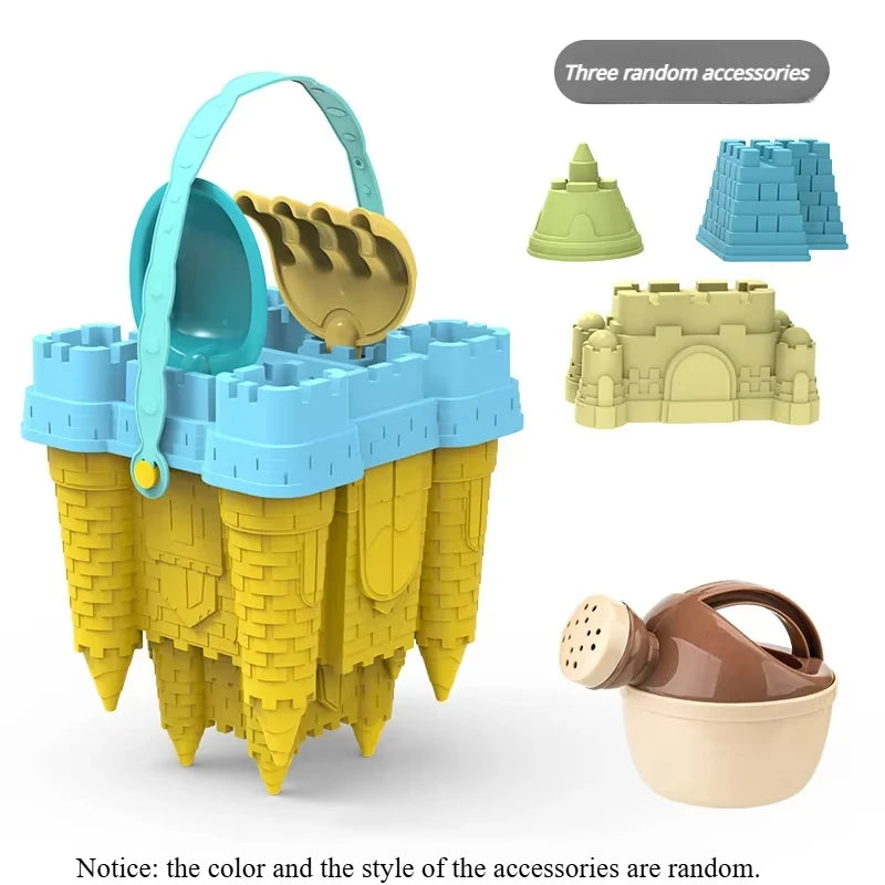 Set da Spiaggia Castello con Secchiello e Palette – Gioco di Sabbia per Bambini