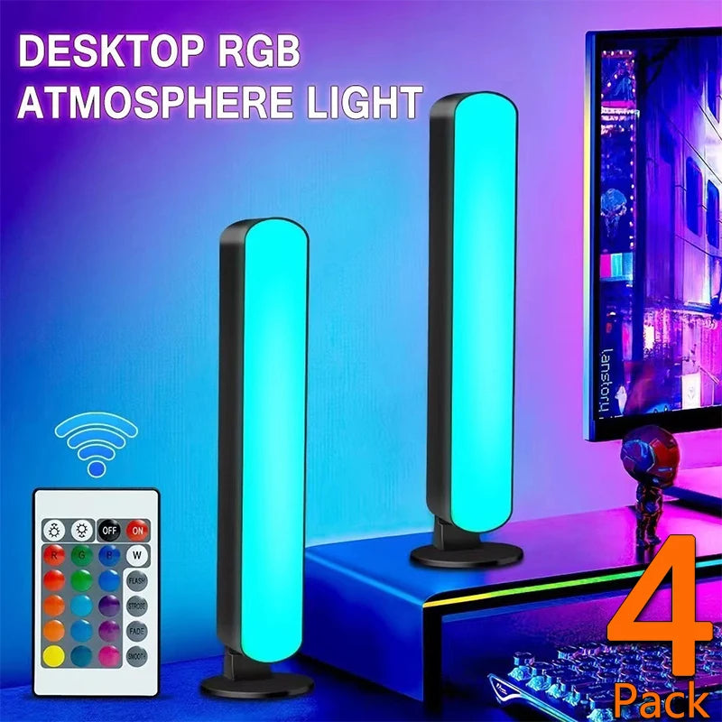 Barra LED RGB con sincronizzazione musicale, telecomando, per gaming, TV e…