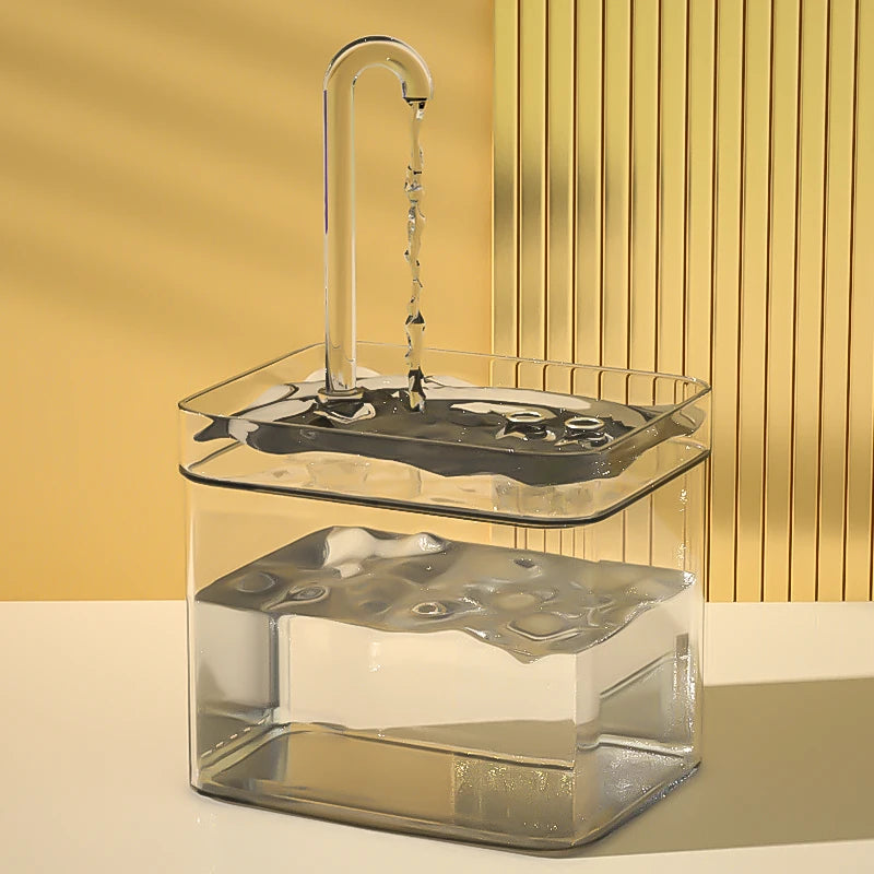 Fontana d'acqua per gatti con filtro automatico, capacità 1,5 L, silenziosa e…