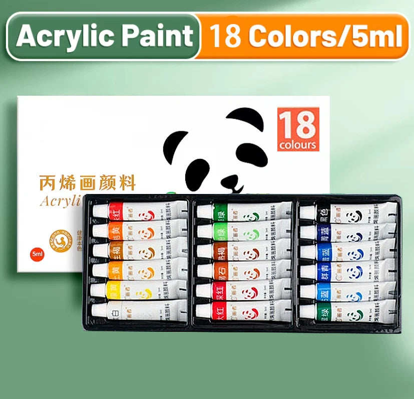 Acrylic Paint Set of 5ml Bottles,Non Toxic Acrylic Paint No Fading ,for beginner Kids Adults Artists Painting