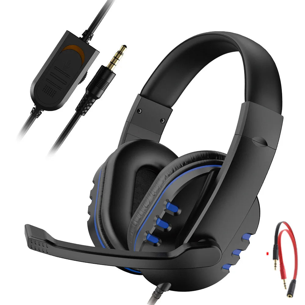 Headset Gaming Wired 3.5 mm con Microfono e Volume – Compatibile Xbox, PS4, PC