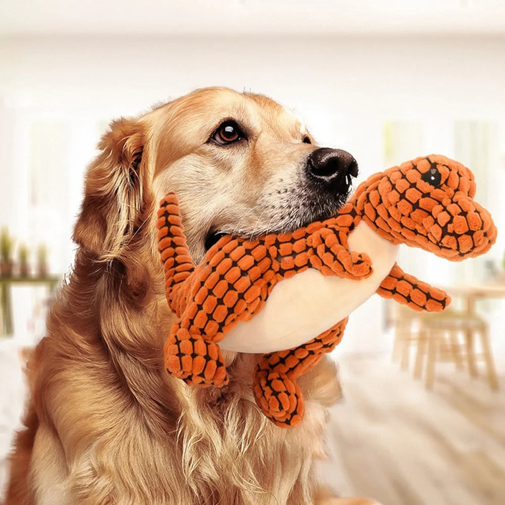 Giocattolo Plush Dinosauro per Cani - Gioco Masticazione Interattivo