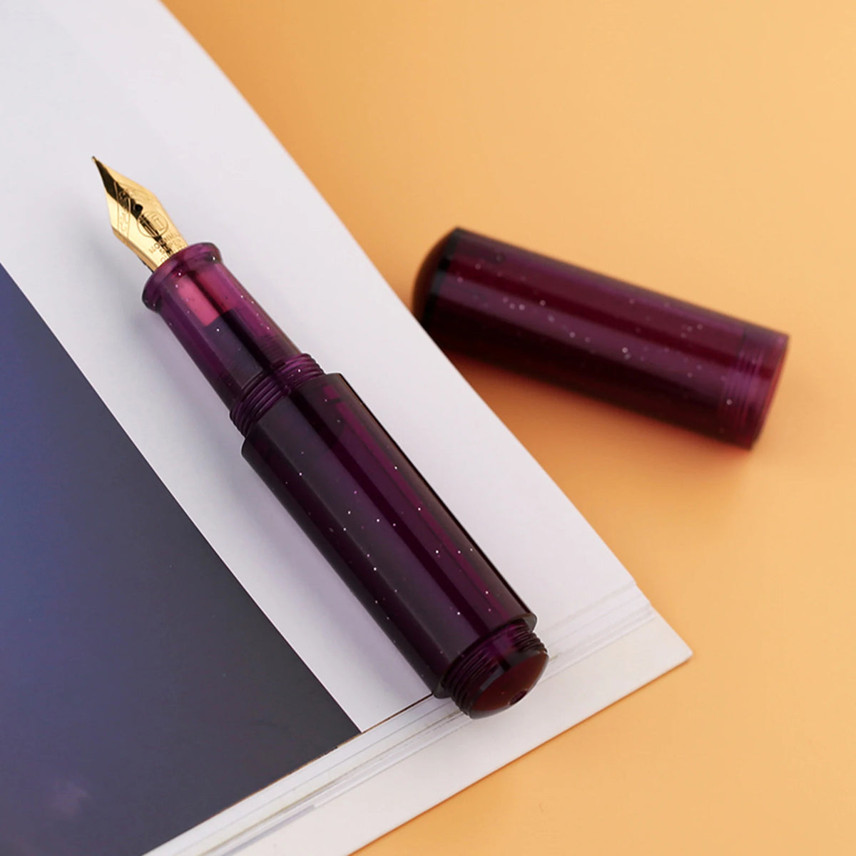 New Moonman Second Generation Wancai Fountain Pens Transparent Starry Sky Writing Ink Pen Macaron Maillard Brown Mini Pocket Pen