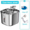 Fontana d'Acqua per Animali in Acciaio Inox con Sensore – 2L