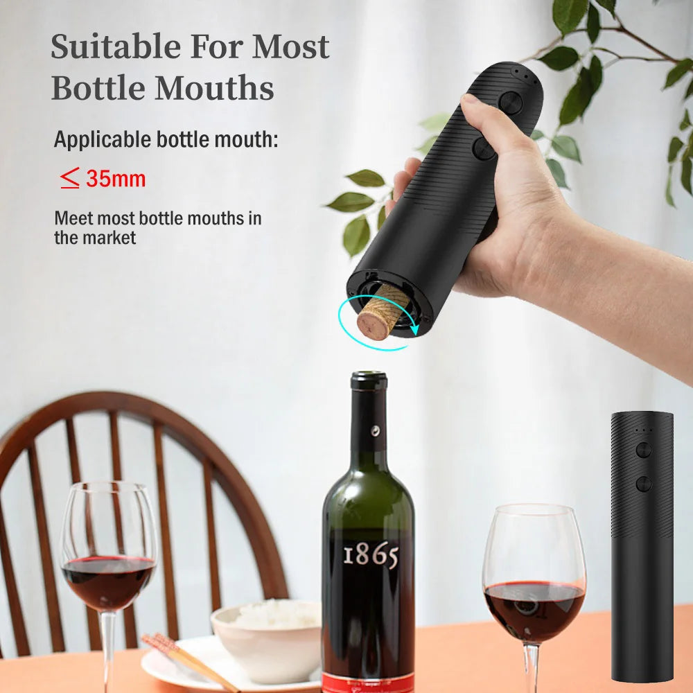 Apribottiglie Elettrico Automatico Ricaricabile USB – Un Click, Design Cordless