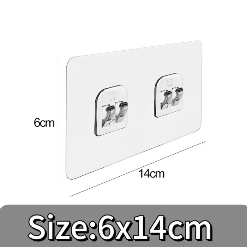 Ganci adesivi per parete, set 1-40 pezzi, capacità 2 kg, per cucina e bagno