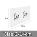 Ganci adesivi per parete, set 1-40 pezzi, capacità 2 kg, per cucina e bagno