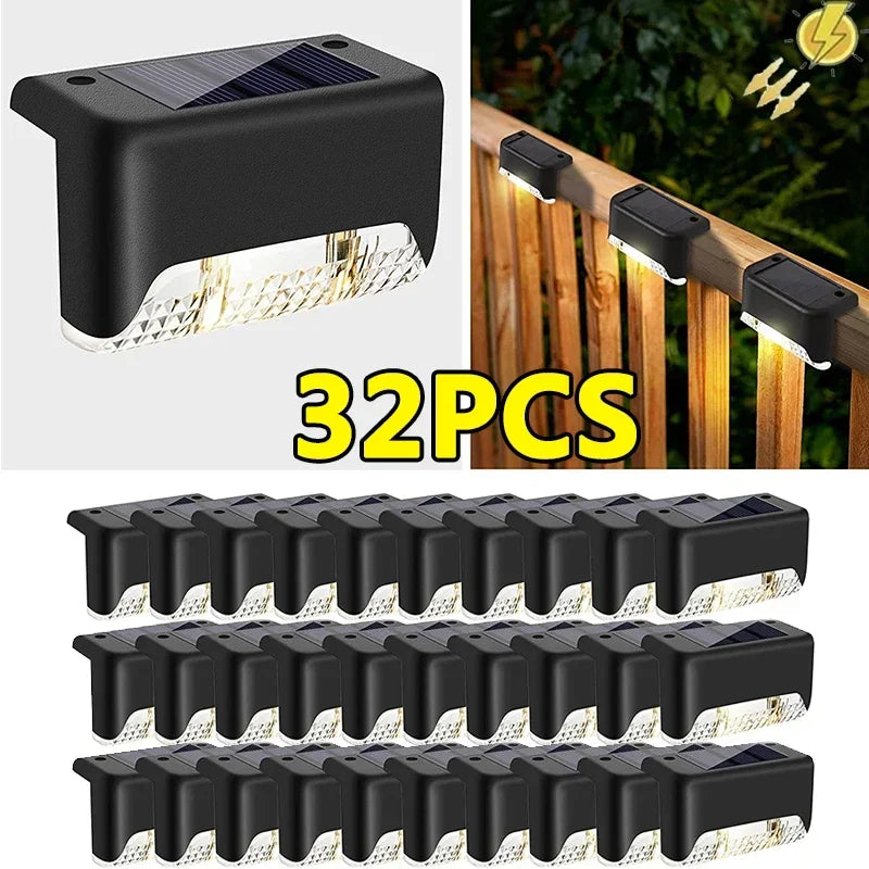 Set Luci Solari Waterproof per Giardino e Recinzioni – 8/12/16/24/32 Pezzi