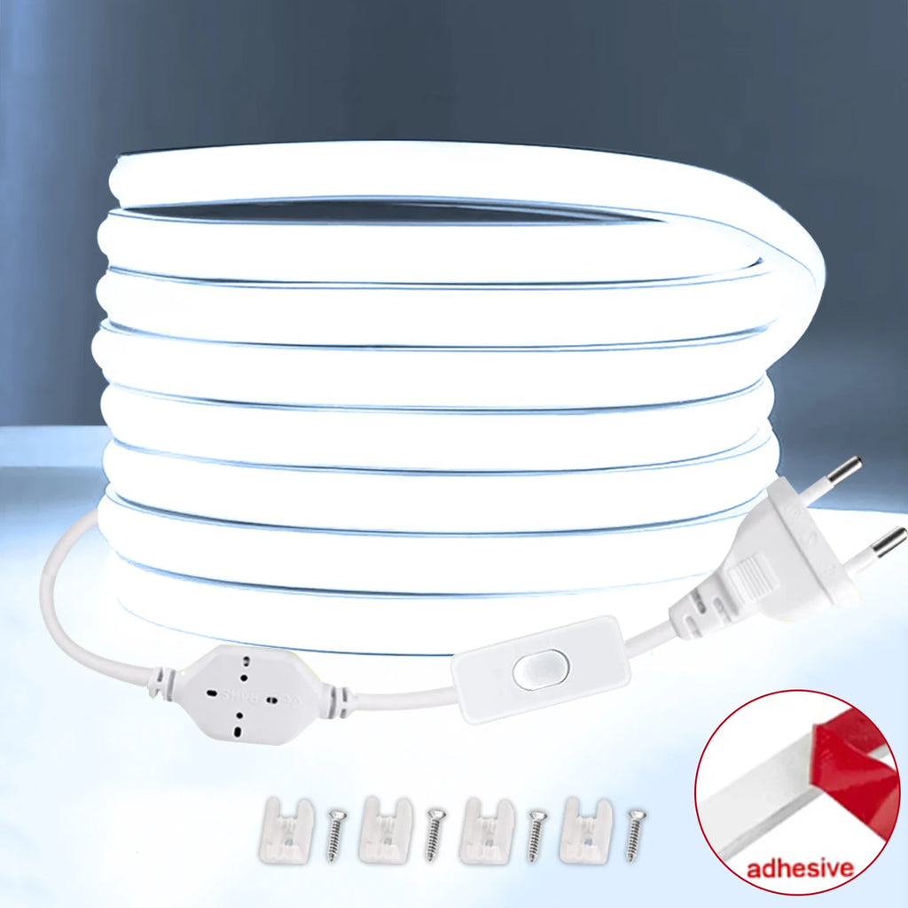 Striscia LED COB 220V alta luminosità – Flessibile per camera, cucina e…