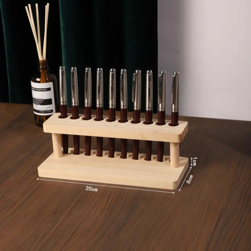 Organizer da scrivania in legno di noce multifunzione: porta penne, supporto…