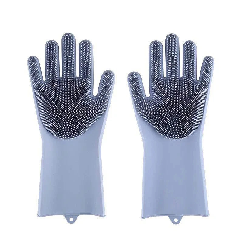 Guanti in Silicone per Toelettatura Animali – Rimuove Pelo, Deterge e Massaggia