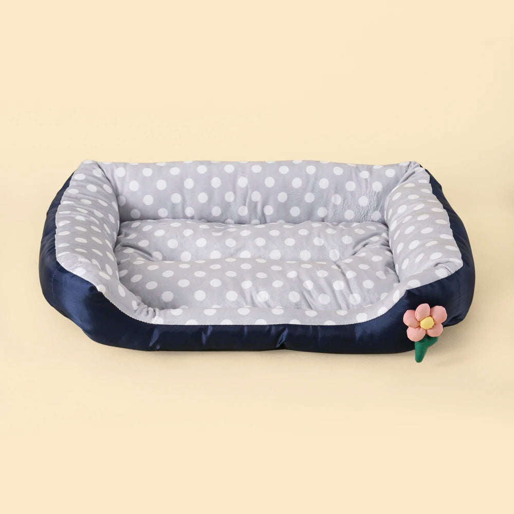 Canapé carré moelleux pour grands chiens – Coussin chaud et lavable