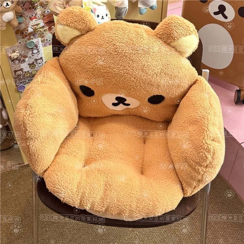 Cuscino peluche Rilakkuma invernale – Spessore extra per calore e comfort
