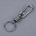 Spring Keychain Climbing Hook Car Keychain Simple Strong Carabiner Shape Keychain Accessories Metal Vintage Keychain