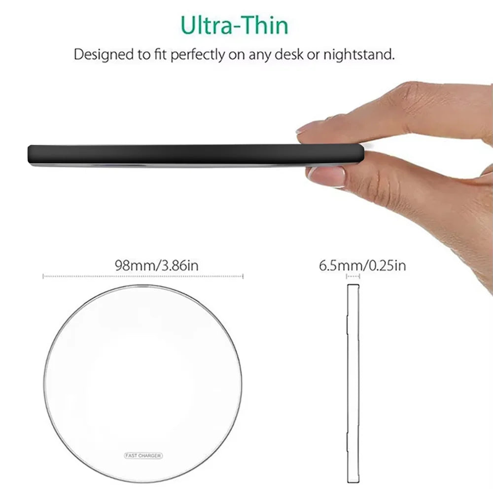 Caricatore a induzione 30W rapido per iPhone, Samsung e altri