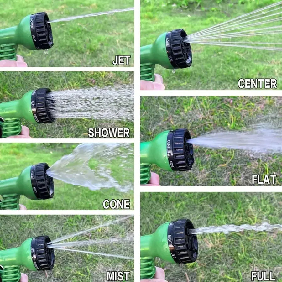 Tubo da Giardino Retrattile 25‑200 ft – Multiuso, Alta Pressione, Anti‑Abrasioni