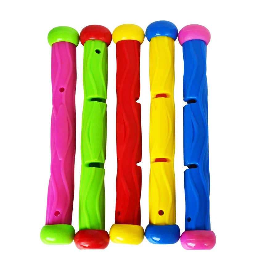 Children's Summer Pool Diving Swimming Toys Shark Rocket Throwing Toys Water Fun Game Diving Pool Sinking Set for Boys Girls