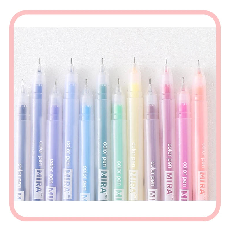 Set Penne Gel Colorate Kawaii per Diario e Scuola