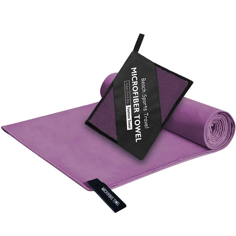 Serviette en microfibre absorbante – 6 tailles pour la salle de sport, la plage et les voyages