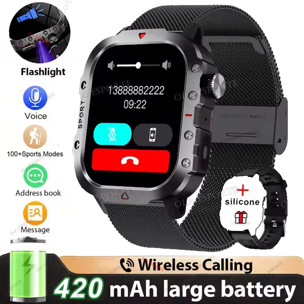 Smartwatch sportivo 2026 con GPS, monitor cardio, impermeabile, compatibile iOS…