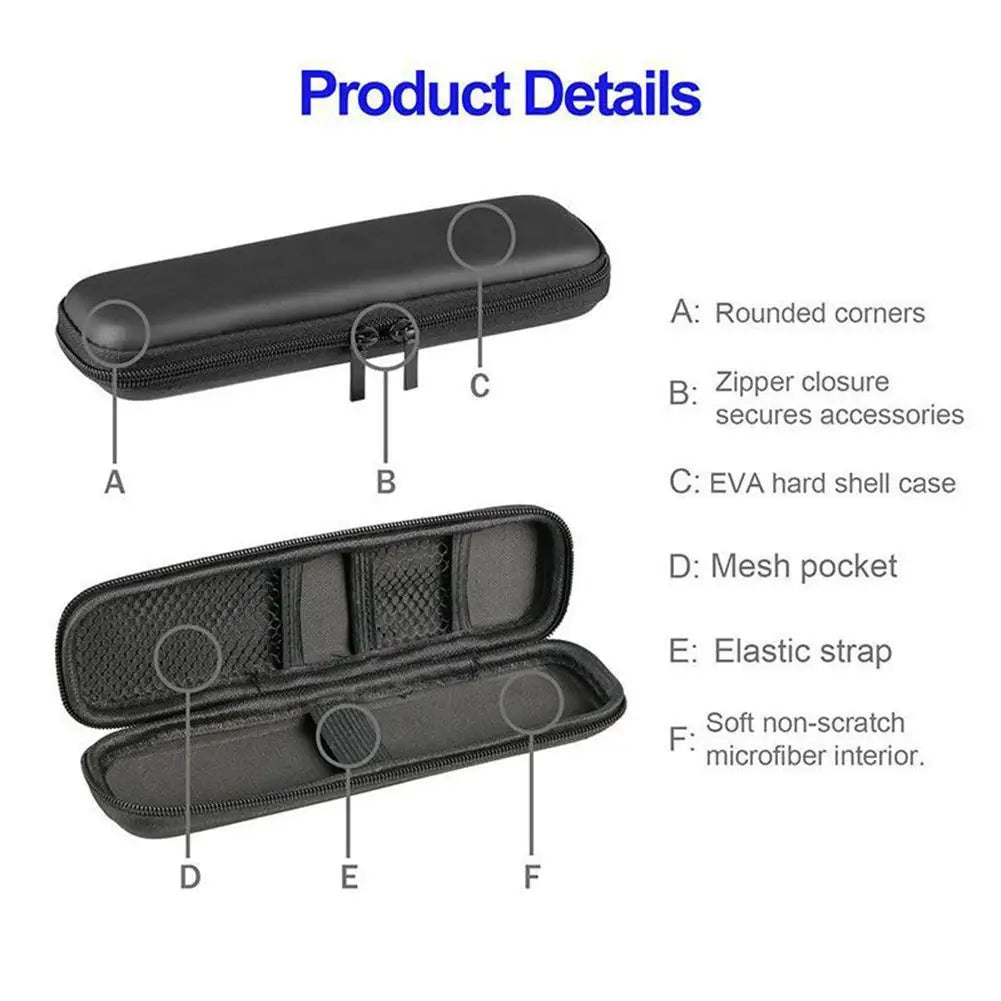 Estuisante Pennello EVA Hard Shell per Penne e Stylus - Nero