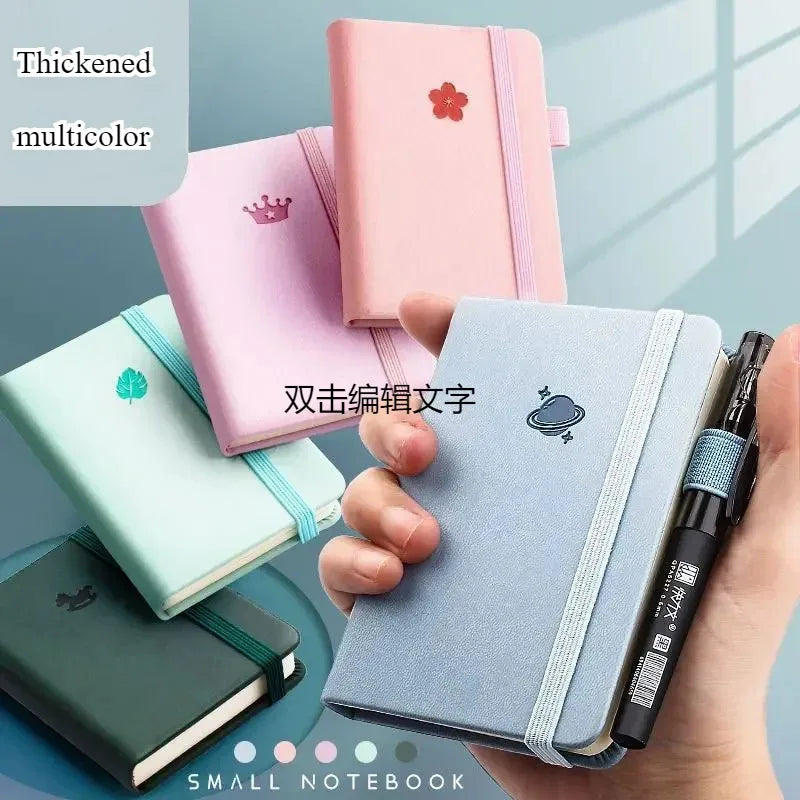 Portable A7 Pocket Notebook Travel Notebook Carry a Small Notebook Travel Diary School Supplies Journal Notebooks and Journals