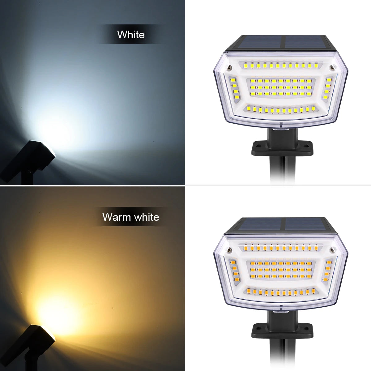 Lampada LED Solare da Giardino 1200 mAh, IP65, 3 Modalità