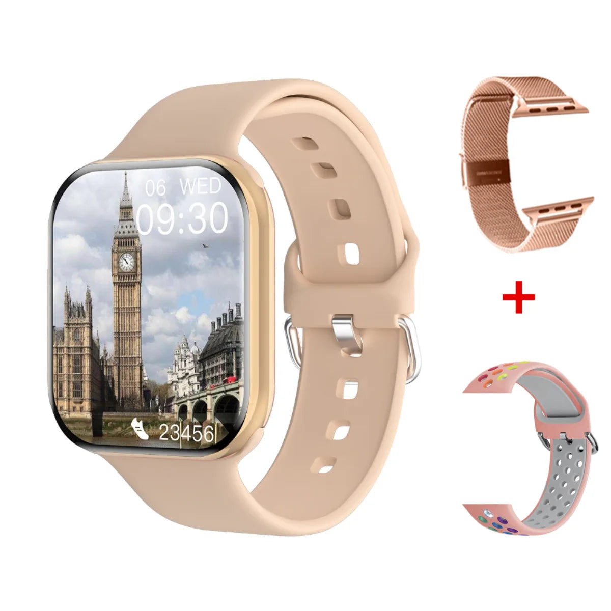 Smartwatch 2026 GPS per Apple, AMOLED HD 1.9", 10 sport, impermeabile IP68,…