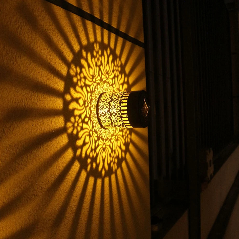 Lampade Solari a Forma di Peonia per Recinzione e Muro – IP65, LED 18 lm