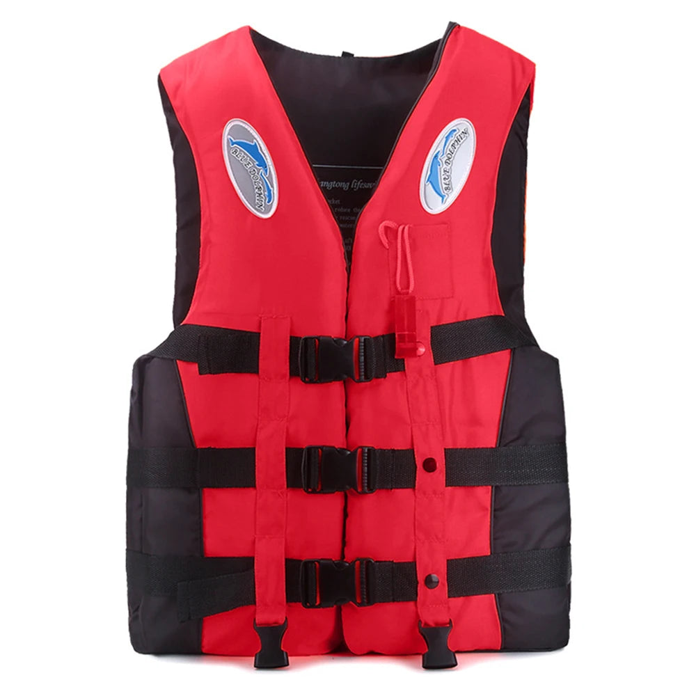 Gilet de sauvetage réglable avec sifflet pour adulte et enfant