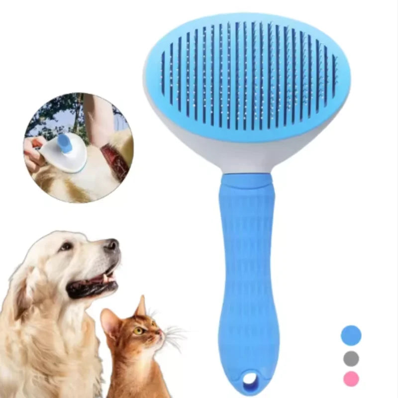 Spazzola auto-pulente 2 in 1 per cani e gatti – Pettine dematting e massaggio